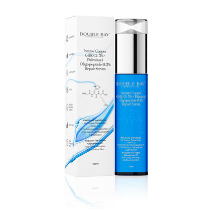Intense Copper Binding GHK-Cu 5% +Palmitoyl Oligopeptide 0.3% Repair Serum 100ml